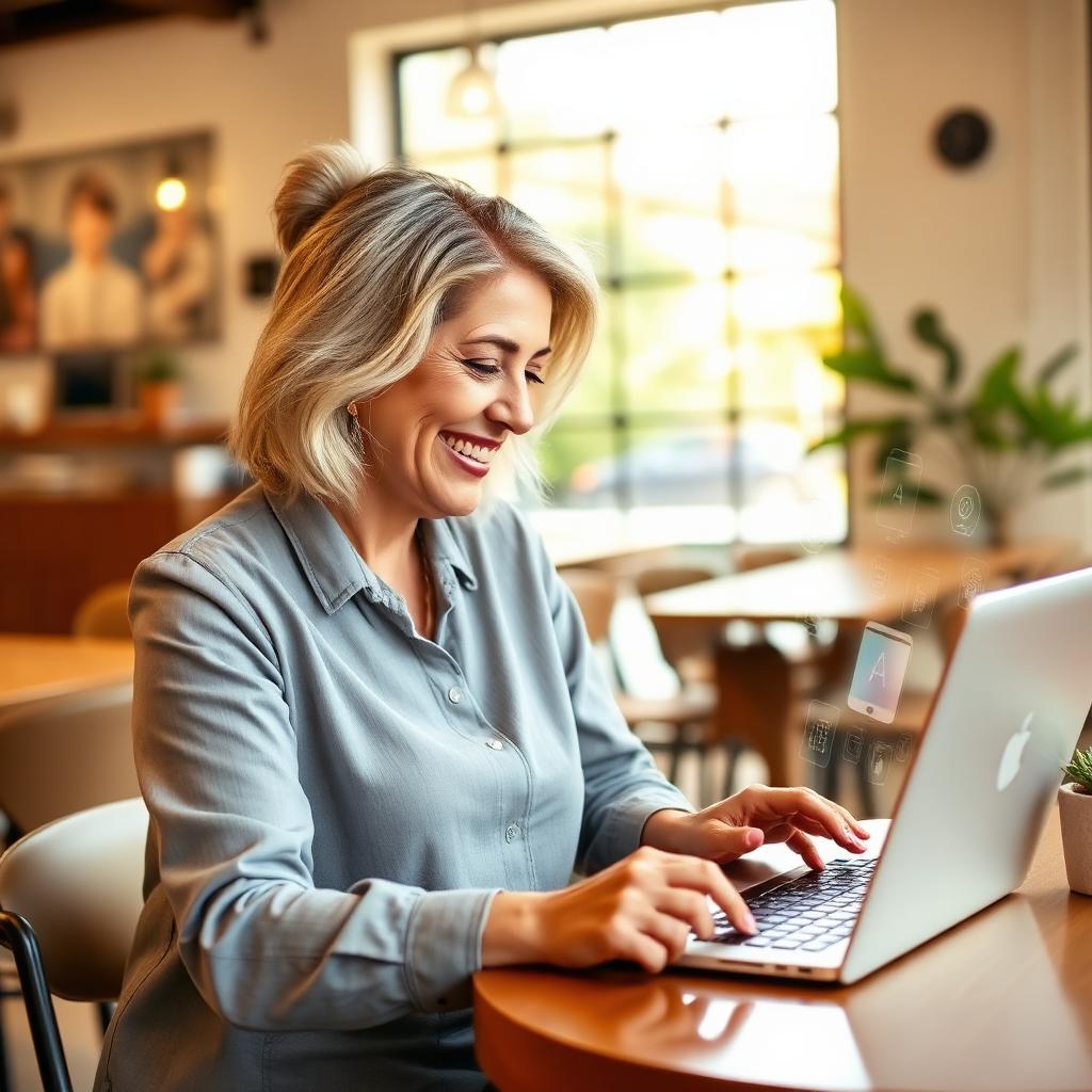 Apprenante créant ses contenus avec l'IA